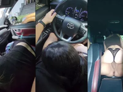 Đang lái xe thì em kéo quần anh ra bú mút