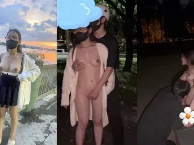 Em sinh viên cởi đồ trong sân trường còn cho trai lạ check hàng